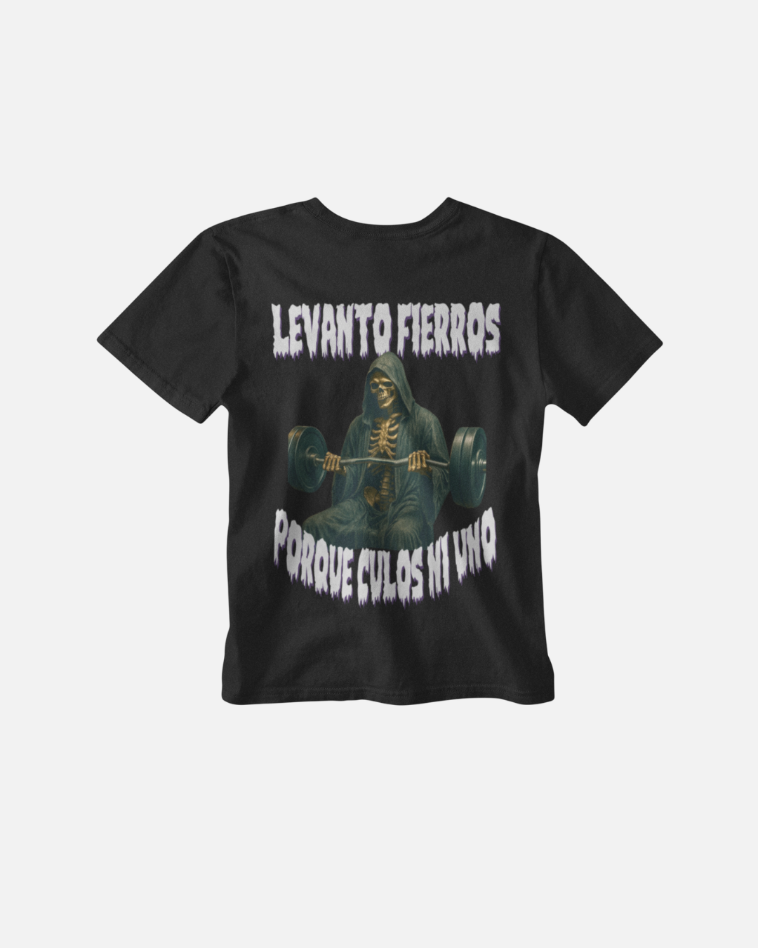 Levanto Fierros Porque Culos Ni Uno- Polera Oversize