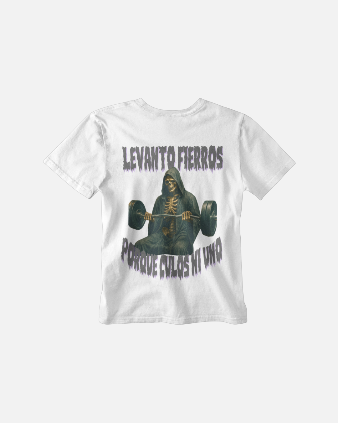 Levanto Fierros Porque Culos Ni Uno- Polera Oversize