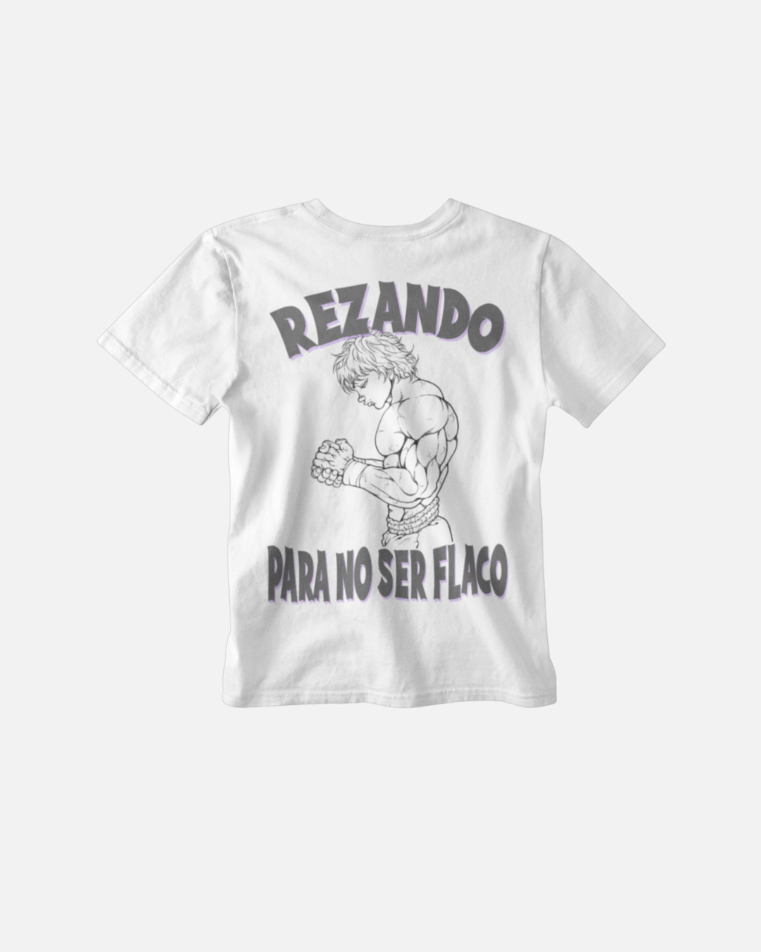 REZANDO PARA NO SER FLACO - Polera Oversize