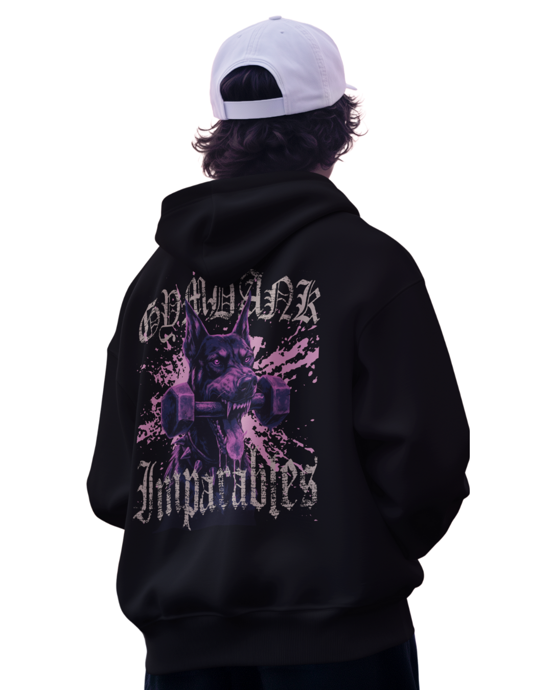 Poleron Canguro Negro - GYMDANK - IMPARABLES