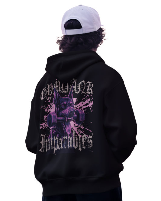 Poleron Canguro Negro - GYMDANK - IMPARABLES