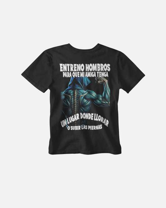 Entreno Hombros para que mi Amiga - Polera Oversize